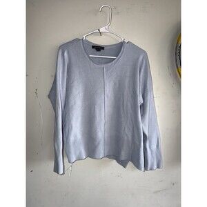 French Connection Medium Baby Blue Sweater Pullover Crew Neck Long Sleeve Knit